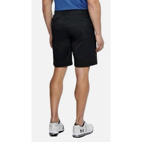 Under Armour Shorts Black HeatGear PGA Golf Tour Mens 34 New Fast Ship - Picture 8 of 10